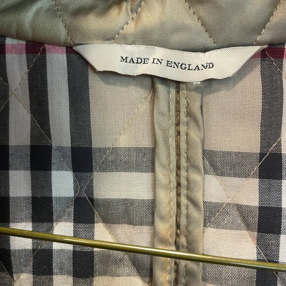 Burberry Gold Quilted Jacket - Size Small - Picture 3 of 6